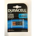 Duracell MX2500 Alkaline AAAA LR61 Battery - Blister of 2